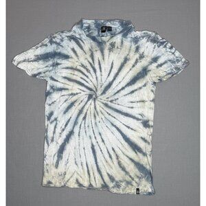 Volcom Women’s Small Tie-Dye T-Shirt White Gray Short Sleeve Casual Skate Surf